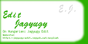 edit jagyugy business card